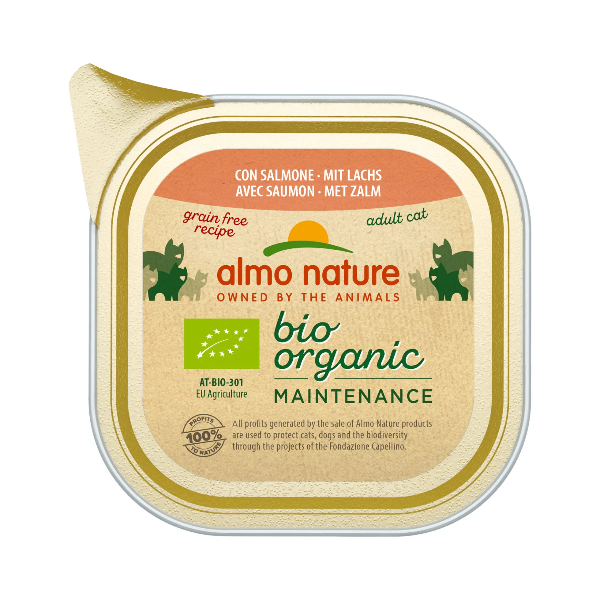 Almo Nature Bio Organic Maintenance Cibo per Gatti - Salmone