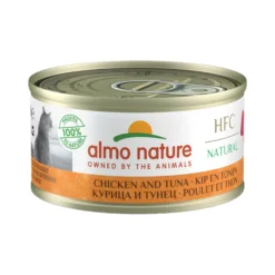 Almo Nature HFC 70 Natural Cibo per Gatti - Latta - Pollo e Tonno