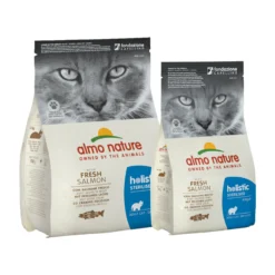 Almo Nature Sterilised Cibo per Gatti - Salmone e Riso