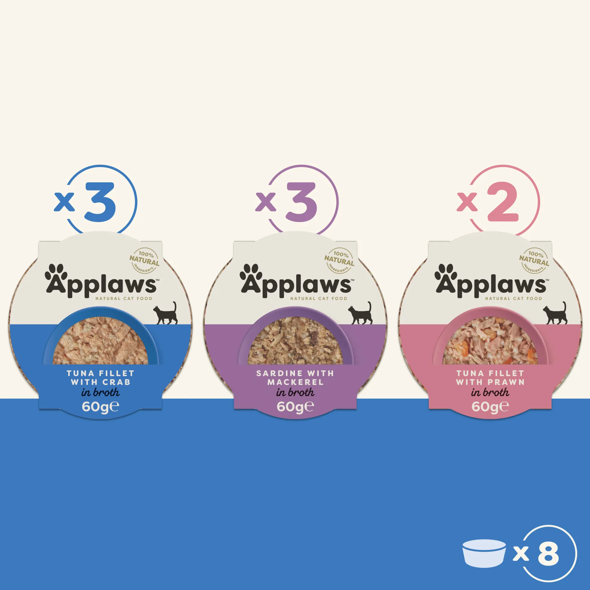 Applaws Cat - Multipack Fish Selection Pots