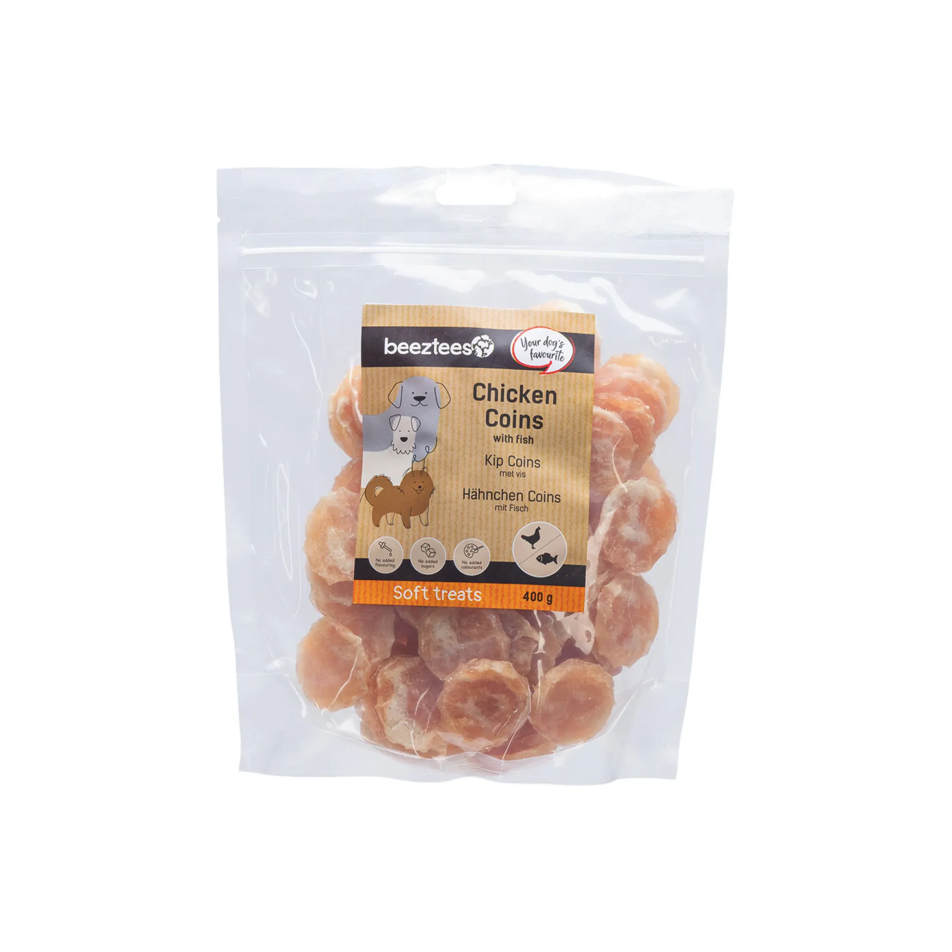 Beeztees Coins di Pollo con Pesce