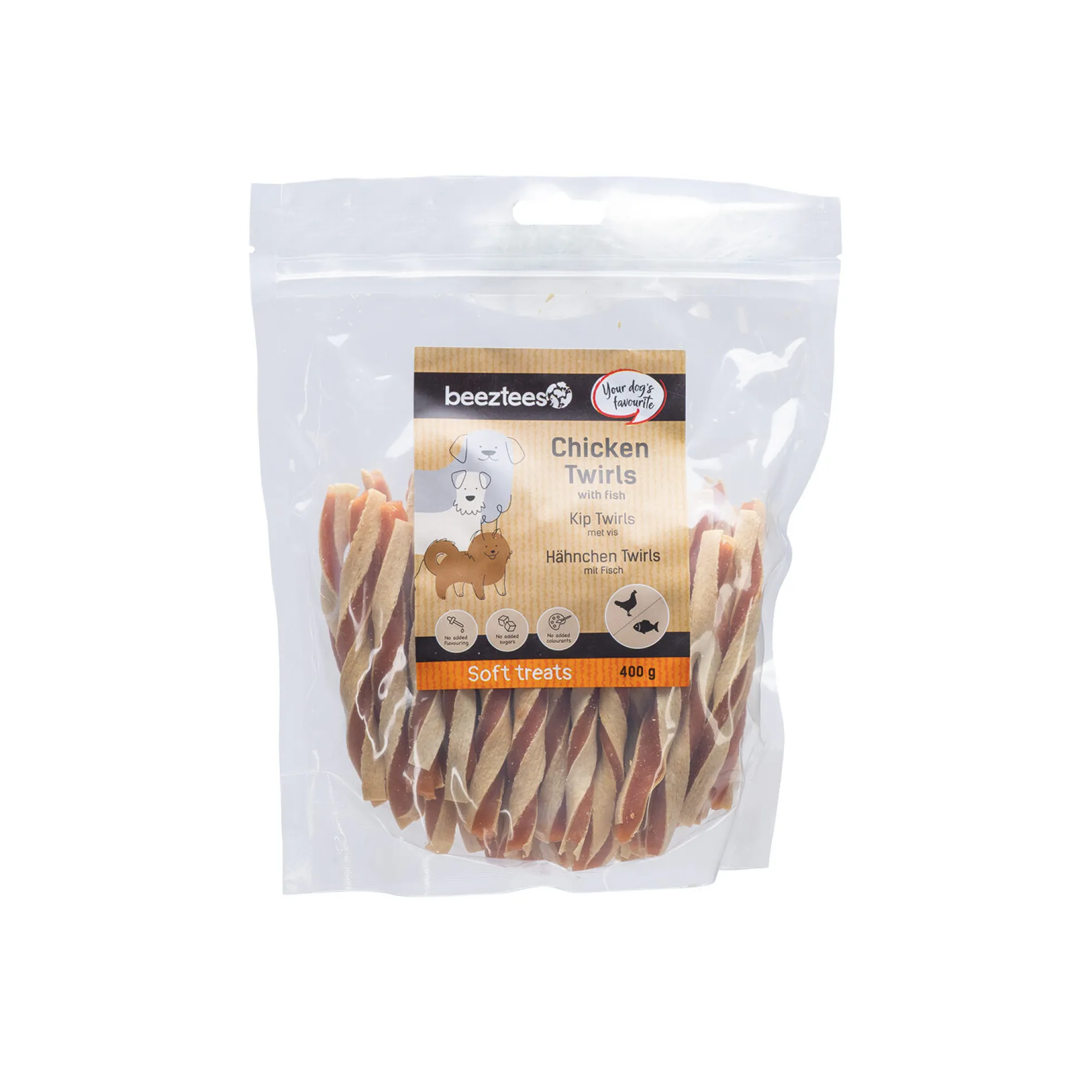 Beeztees Twirls di Pollo con Pesce
