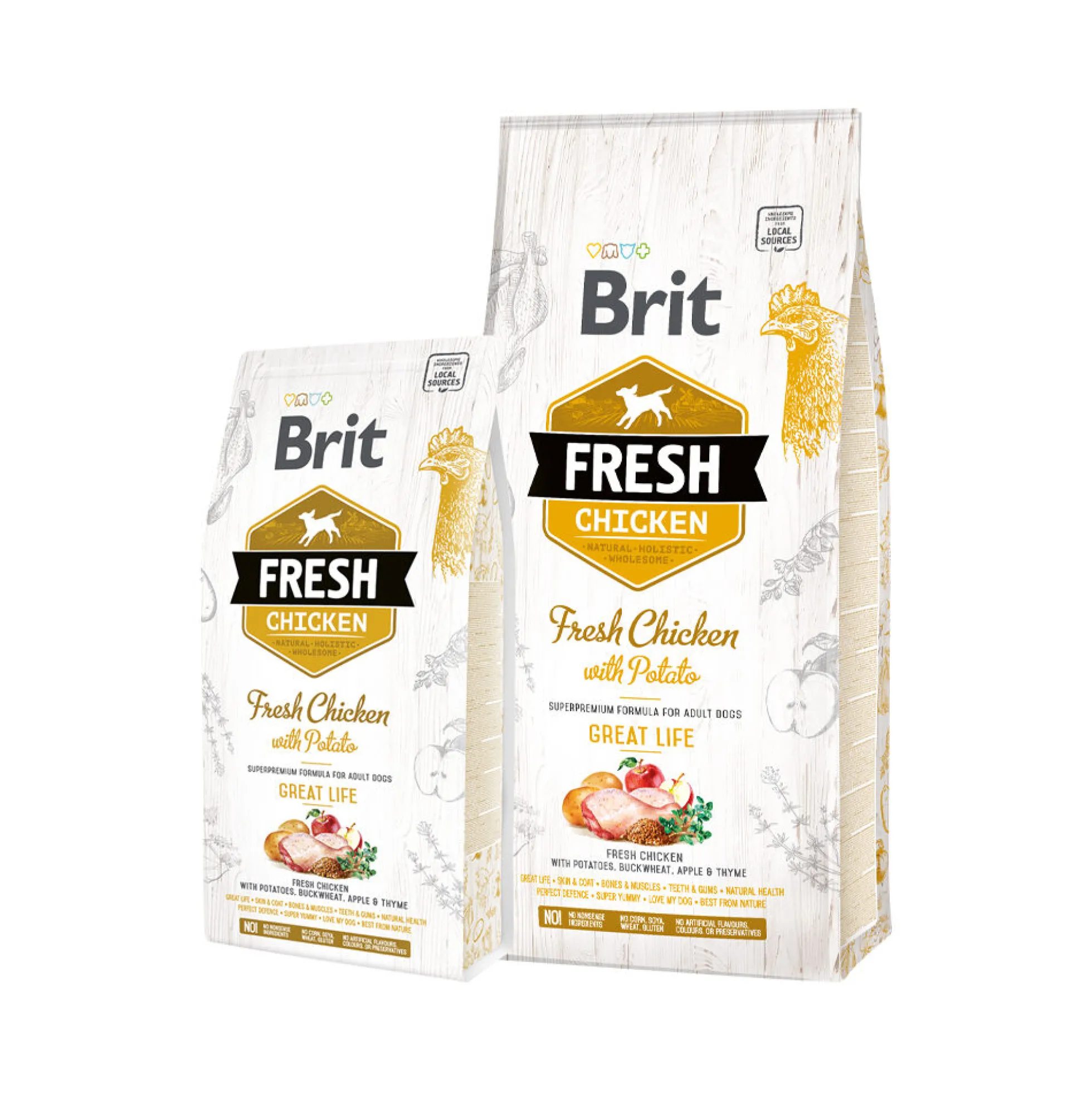 Brit Fresh Chicken with Potato - Adult