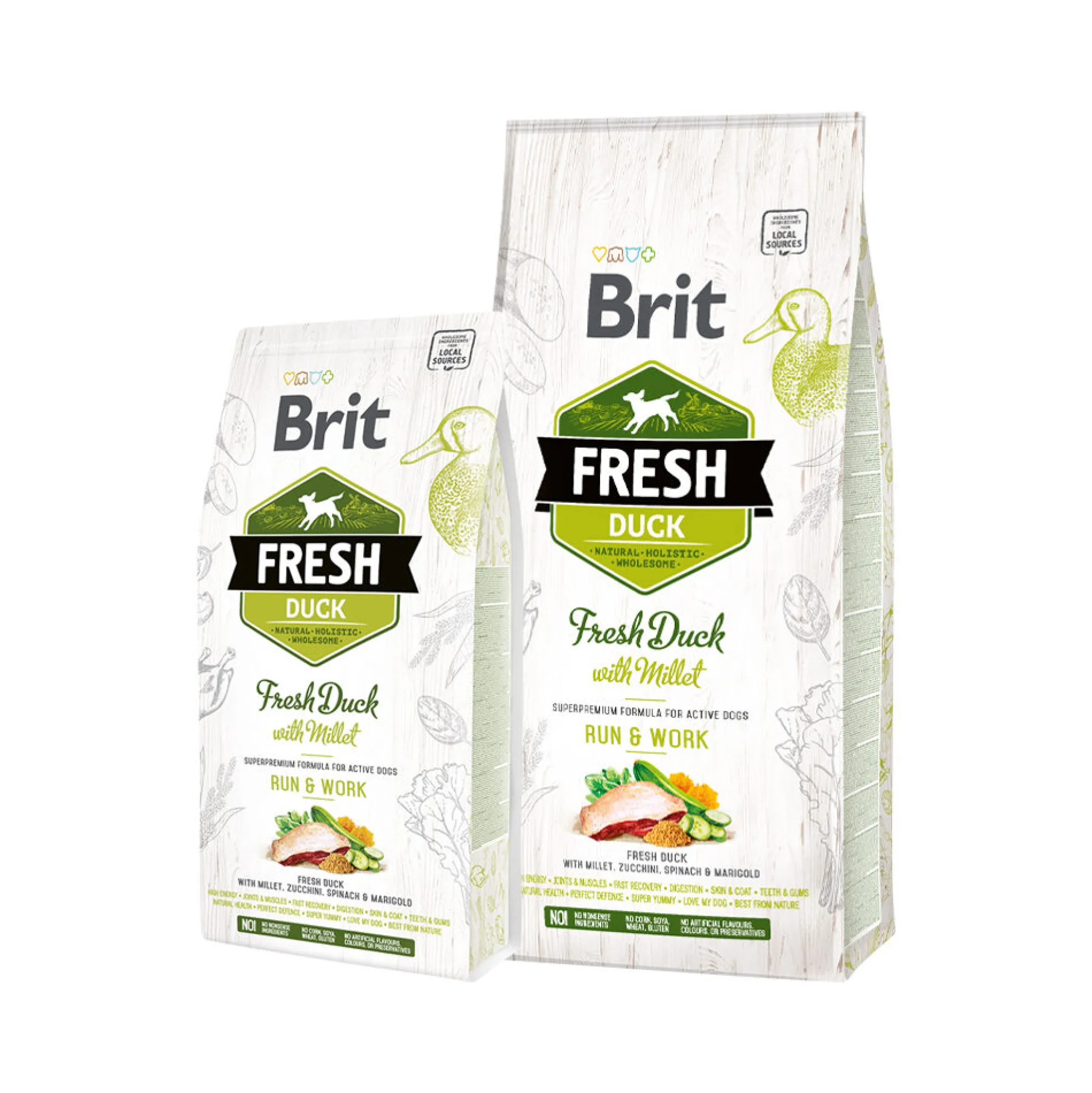 Brit Fresh Duck with Millet - Active Run & Work
