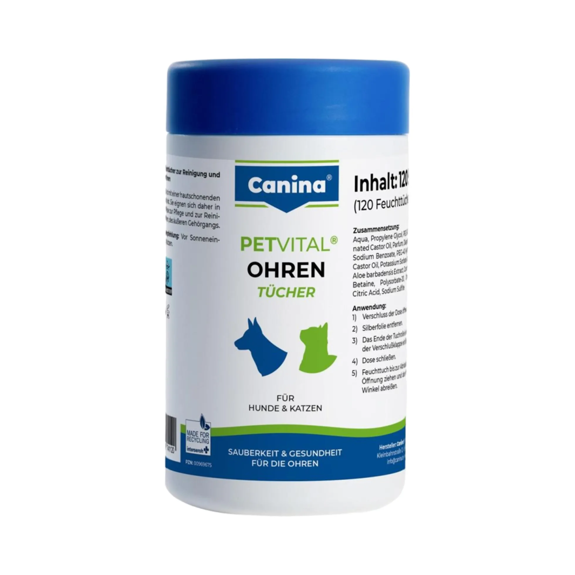 Canina Petvital Salviette Auricolari