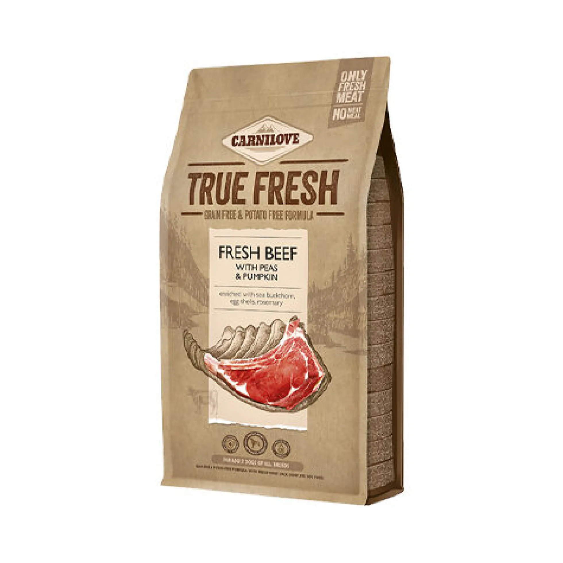 Carnilove True Fresh All Breeds Cibo Secco per Cani Adulti