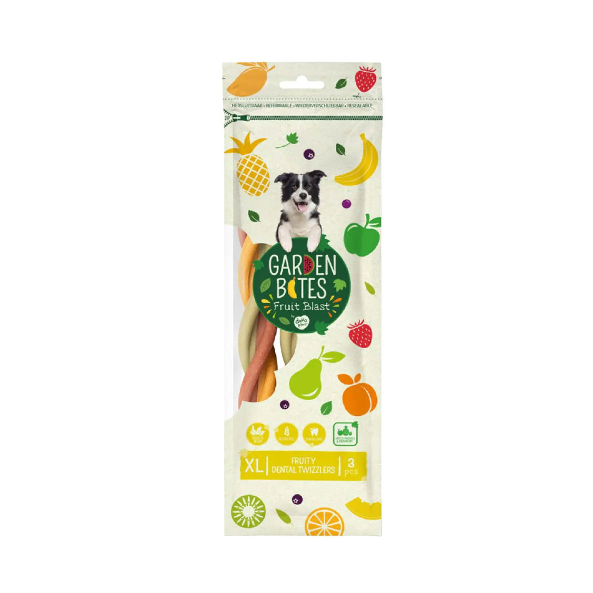 Duvo+ Garden Bites Fruity Dental Twizzlers
