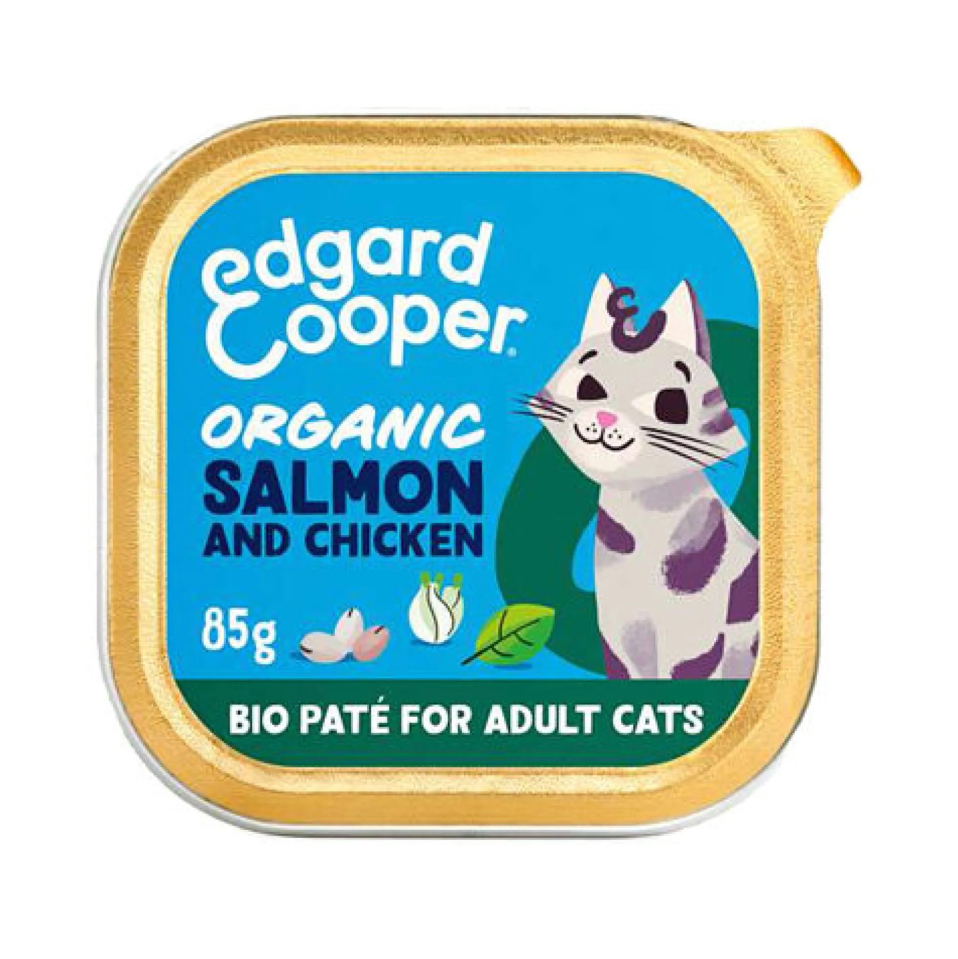 Edgard & Cooper Adult Cat - Biologico - Salmone e Pollo - Paté