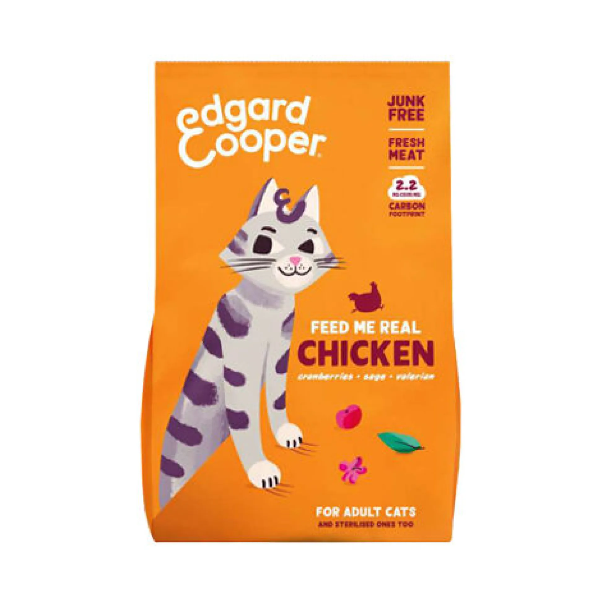 Edgard & Cooper Adult Cat - Pollo Ruspante - Crocchette