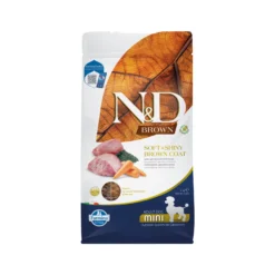 Farmina N&D Brown Adult Mini Cibo per cani - Agnello, spirulina e carota