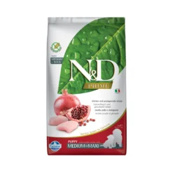 Farmina N&D Prime Puppy Medium & Maxi Cibo per cani - Chicken & Pomegranate