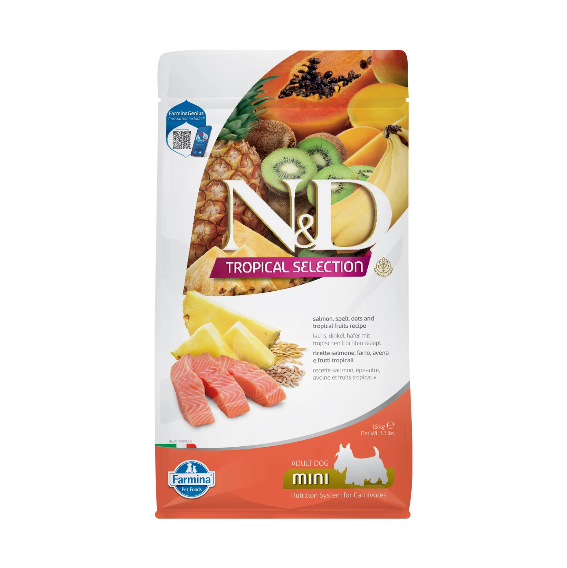Farmina N&D Tropical Adult Dog Mini - Salmone