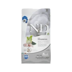 Farmina N&D White Adult Mini Cibo per Cani - Spigola, Spirulina e Finocchio