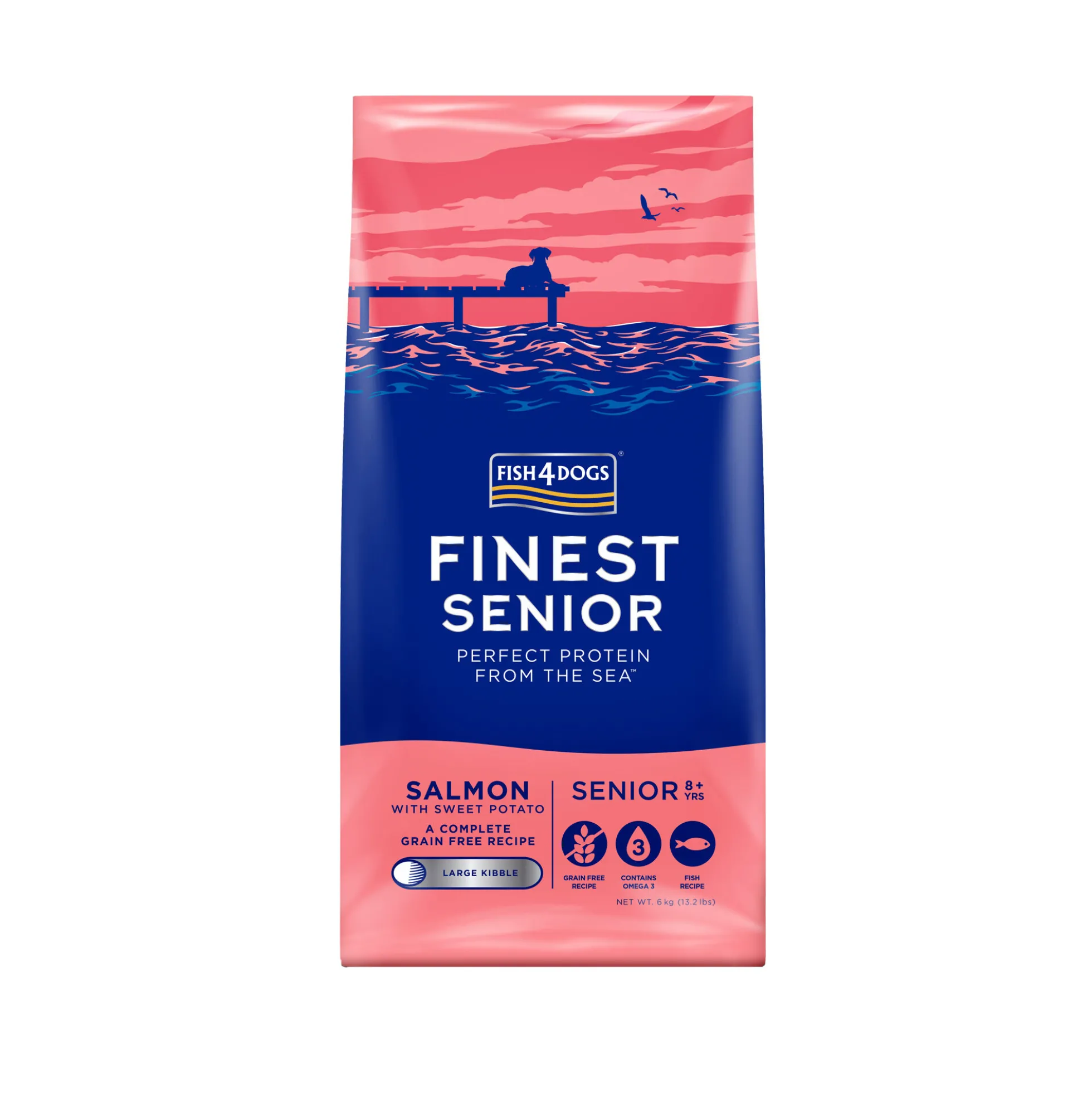 Fish4Dogs Finest Senior Salmone con Patata Dolce