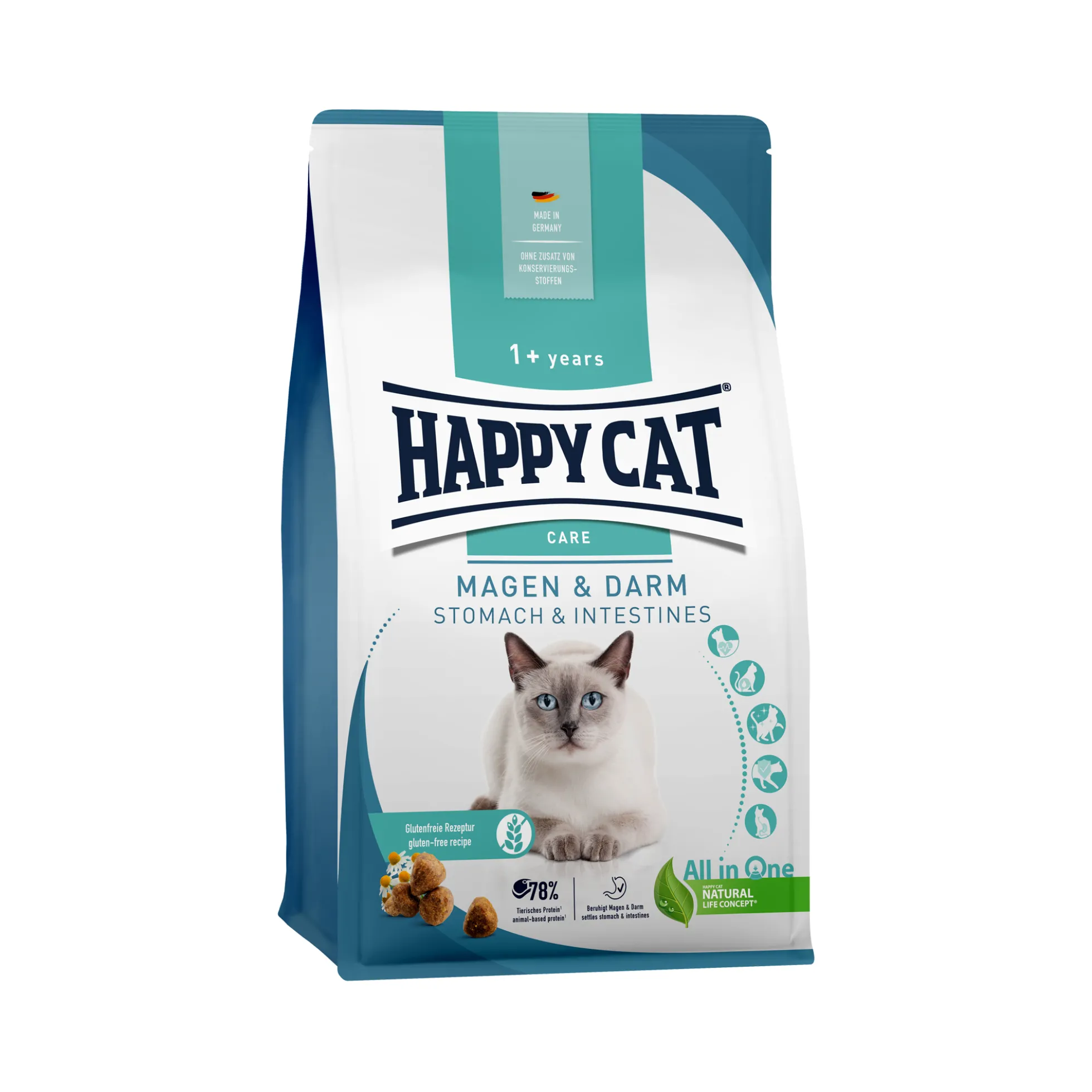 Happy Cat Care Stomaco e Intestino Cibo per Gatti