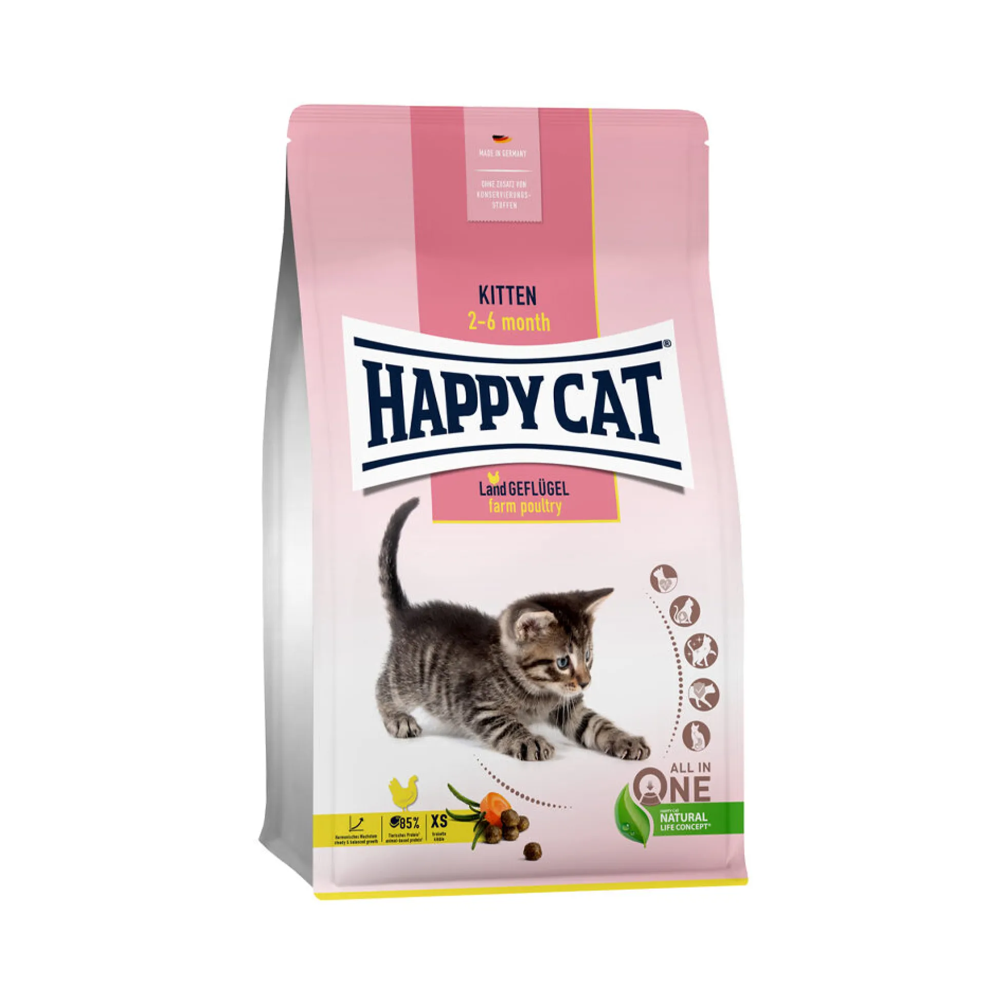 Happy Cat Cibo per Gattini - Pollame