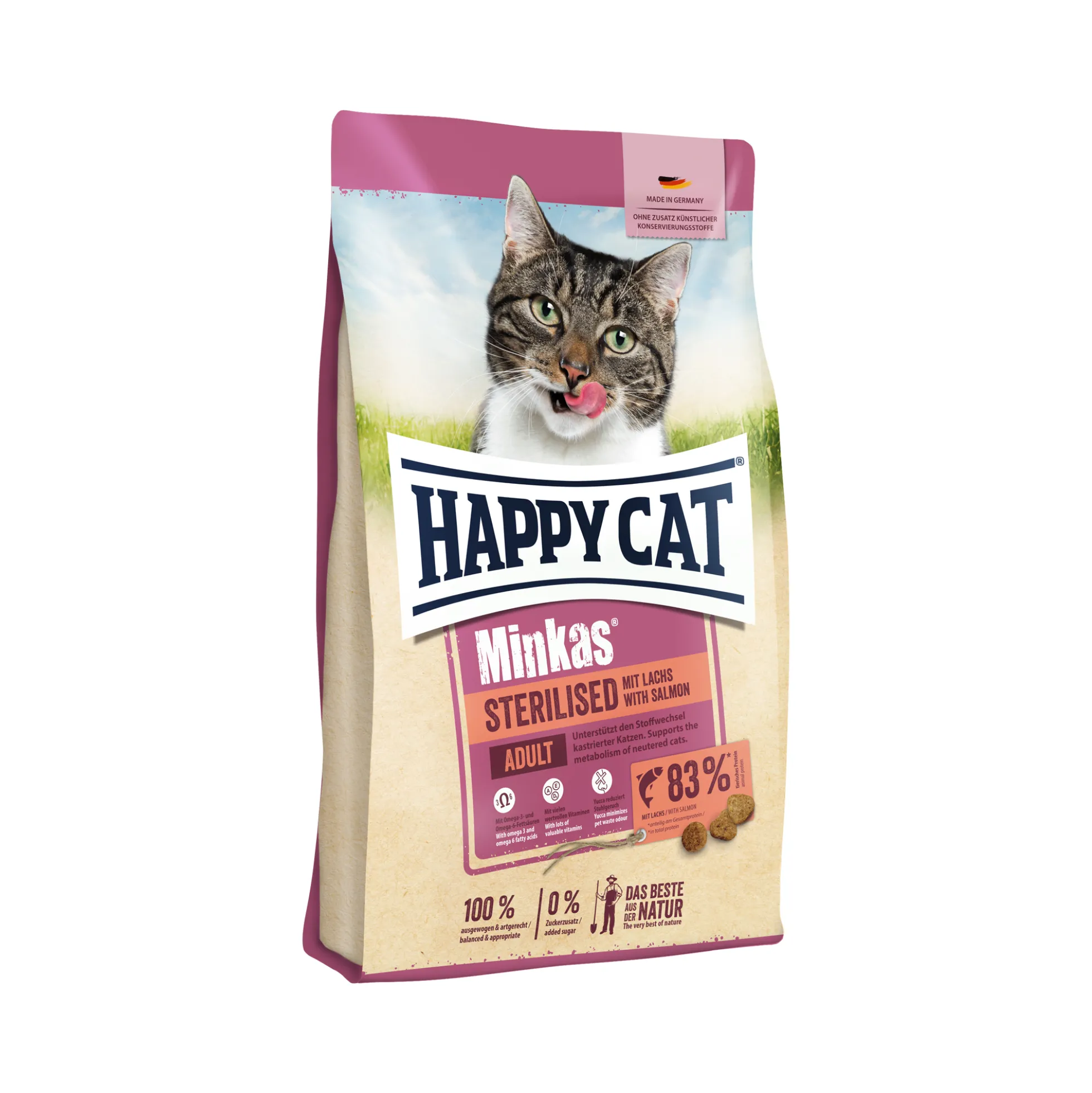 Happy Cat Minkas Adult Sterilised - Salmone