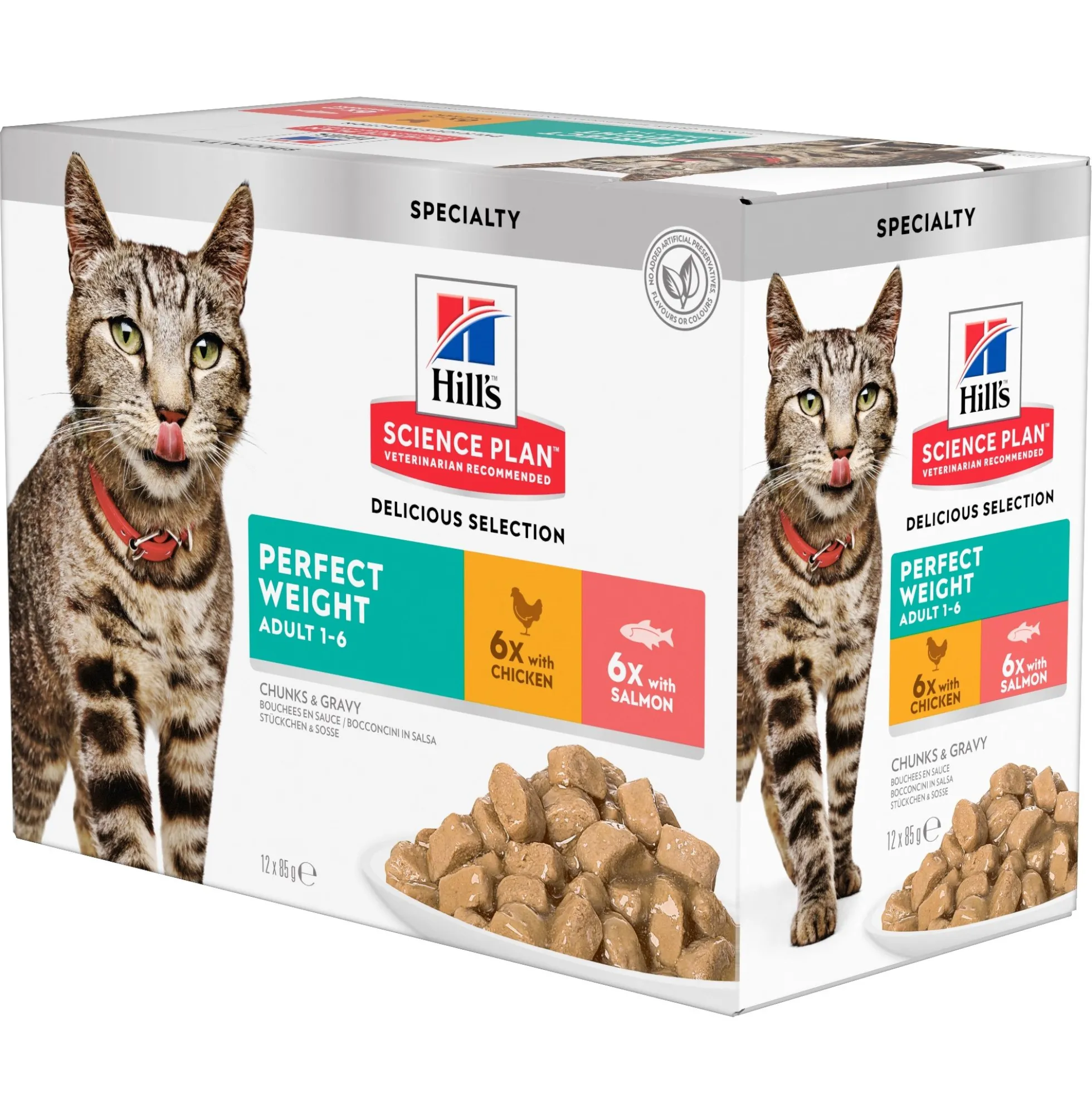 Hill's Science Plan - Feline Adult - Perfect Weight - Bustine Pasto