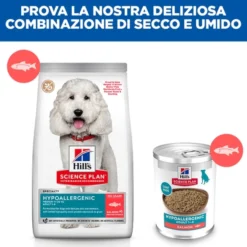 Hill's Science Plan Hypoallergenic - Adult - Salmone - Lattina