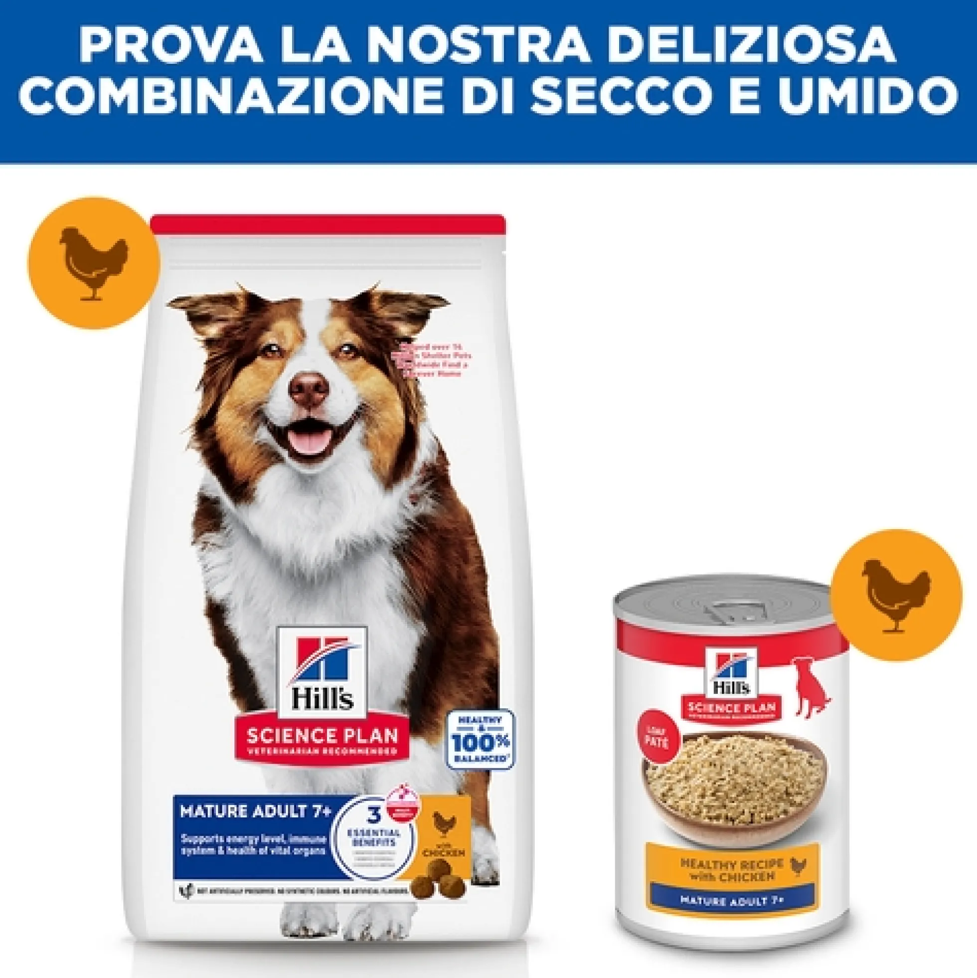 Hill's Science Plan - Medium - Mature Adult 7+ - Pollo