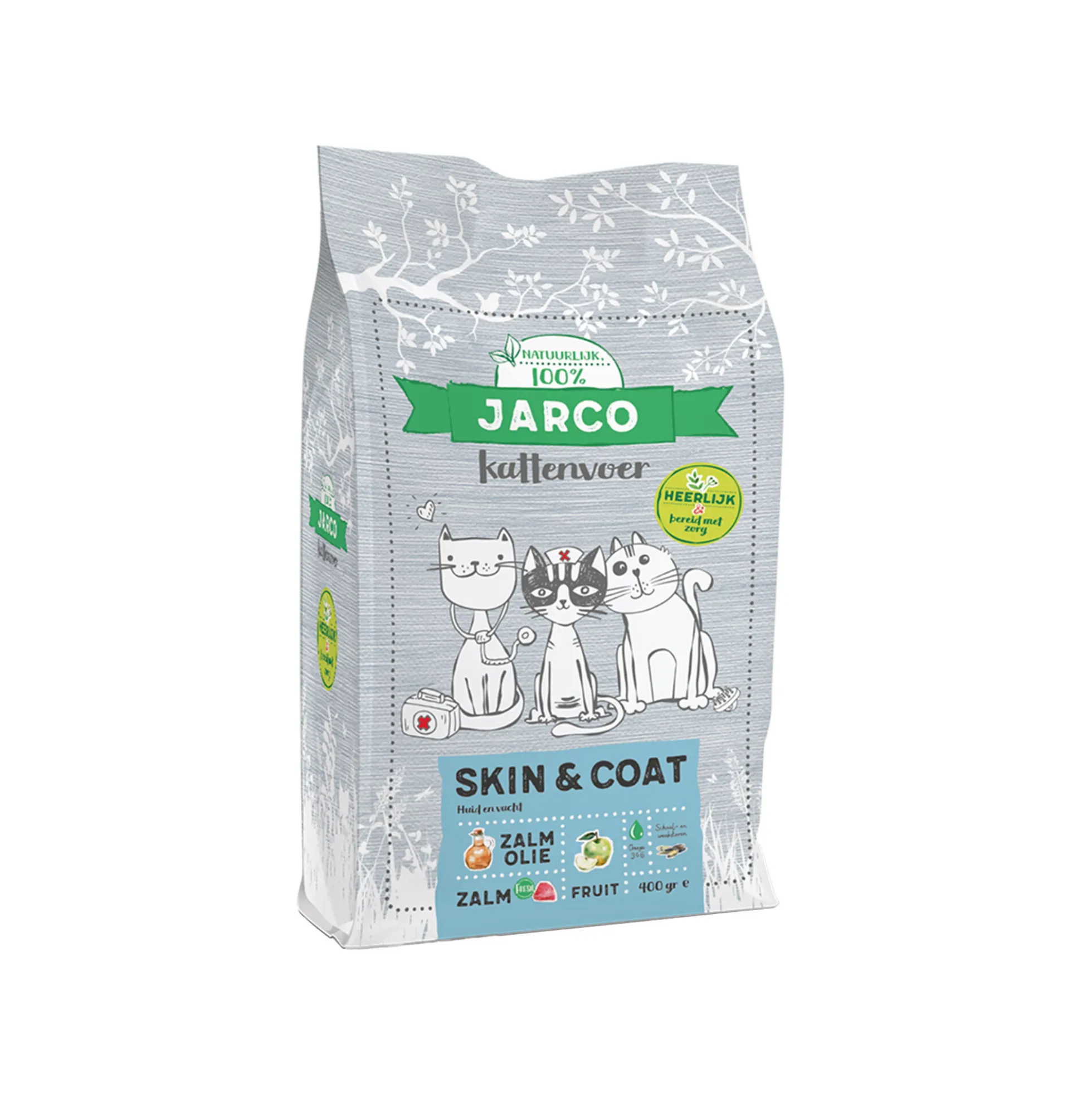 Jarco Natural Cat Skin & Coat - Cibo per Gatti