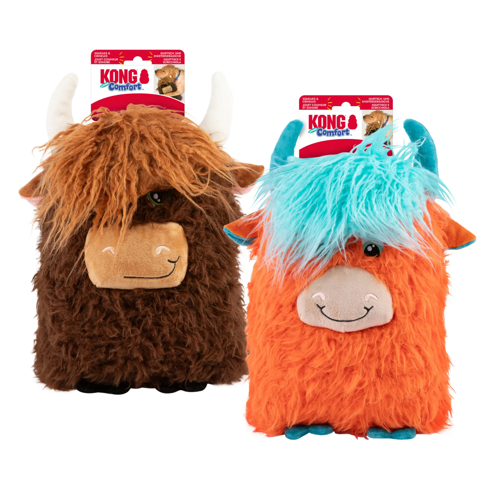 KONG Comfort Jumbo Highland Cow XL