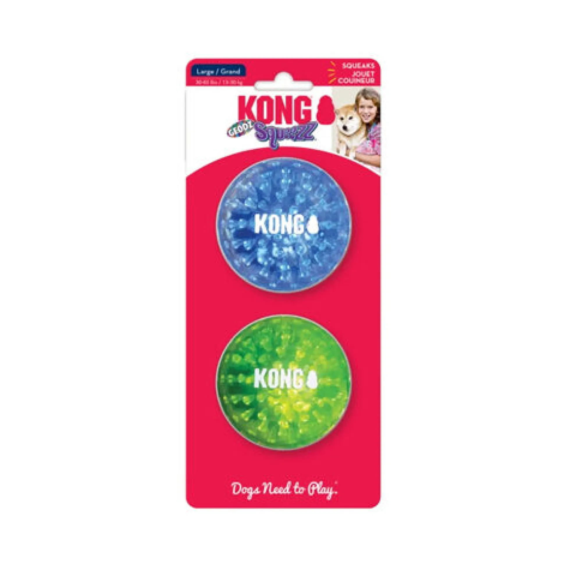 Kong Squeezz Geodz 2-pack