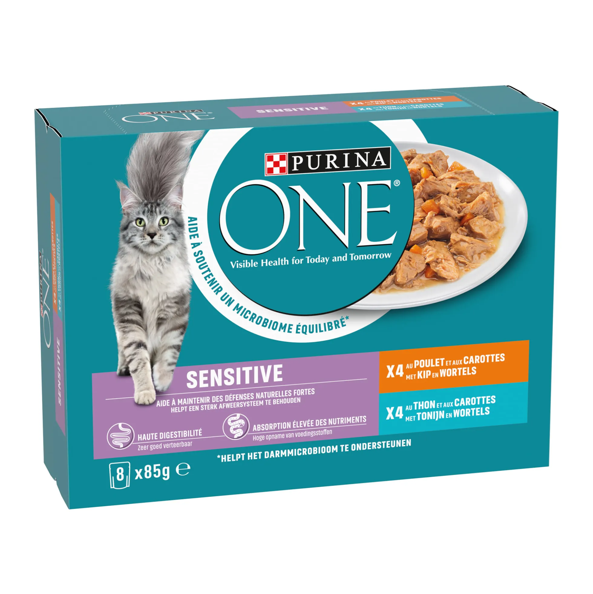 Purina ONE Sensitive Striscioline Tenere e Sottili in Salsa