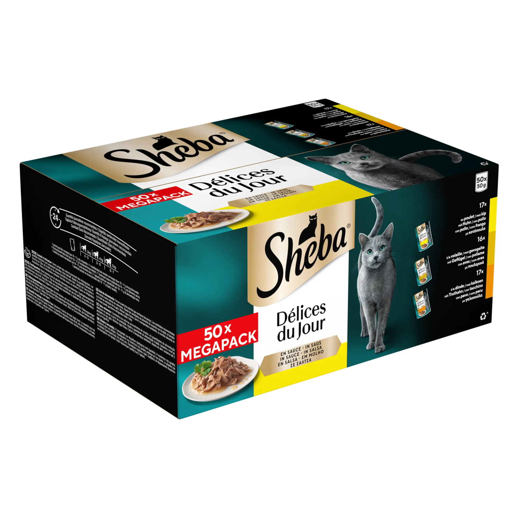 Sheba Delices du Jour - Pollame - Mega Pack