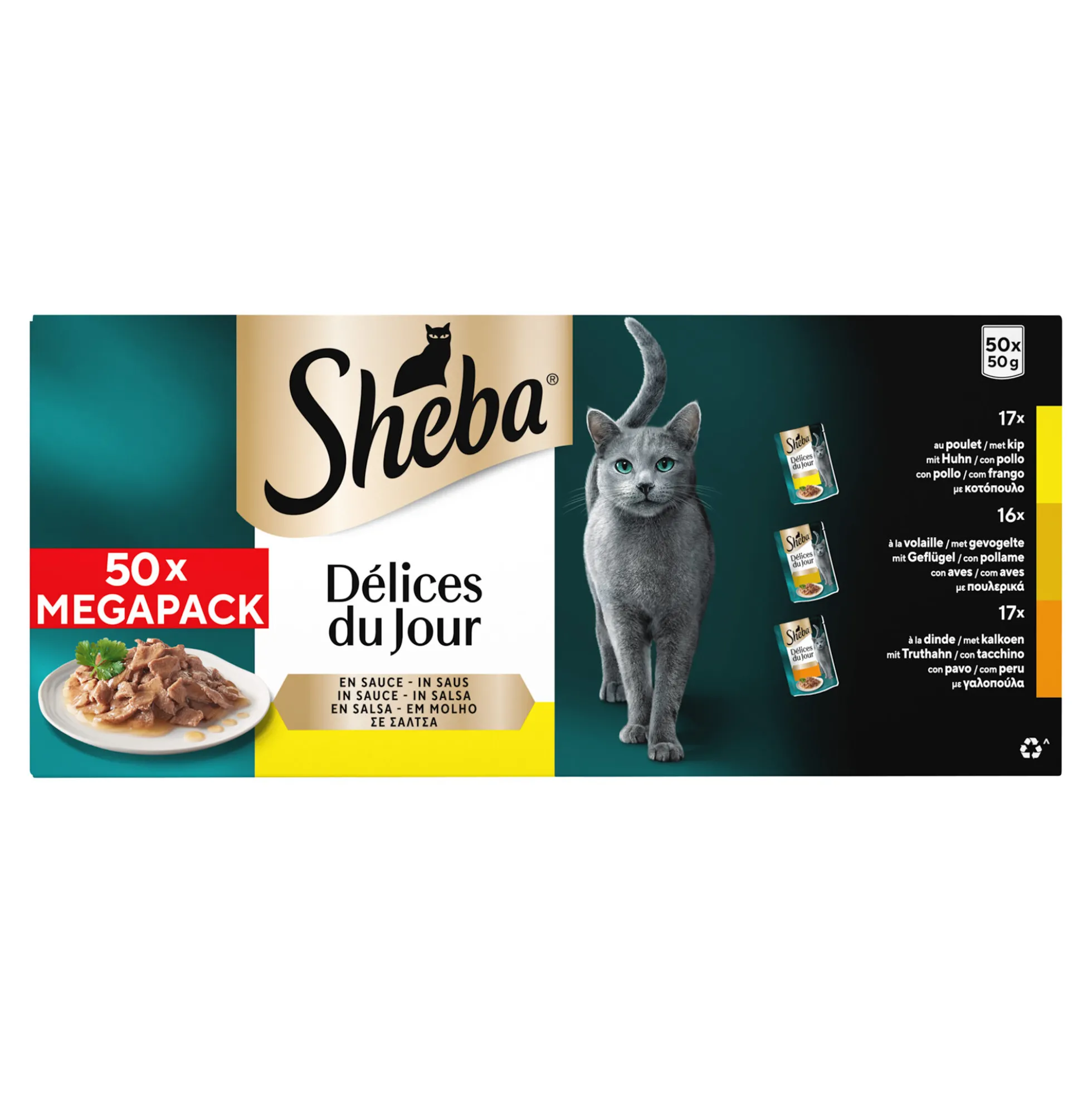 Sheba Delices du Jour - Pollame - Mega Pack