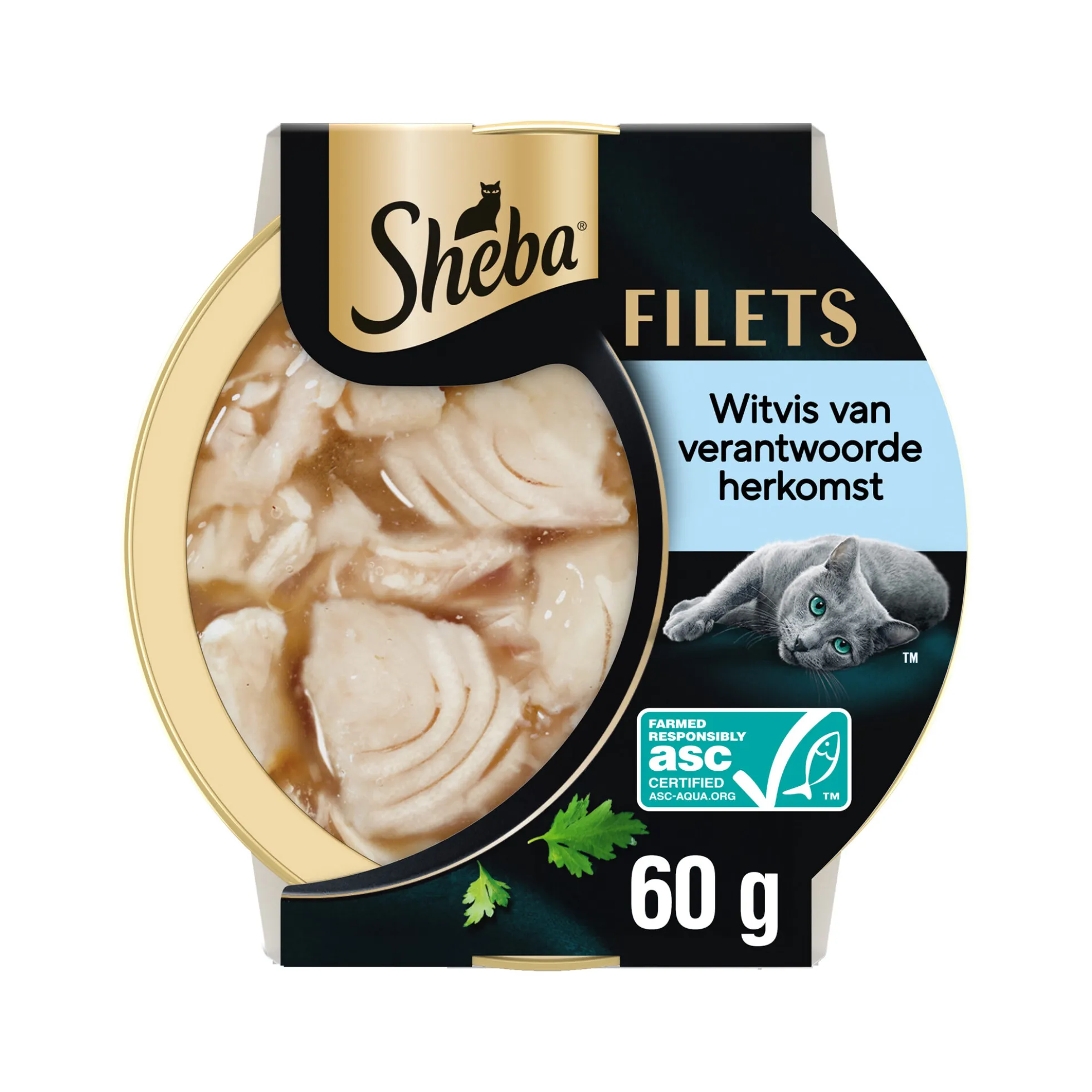 Sheba Filets con Pesce Bianco Sostenibile in Salsa