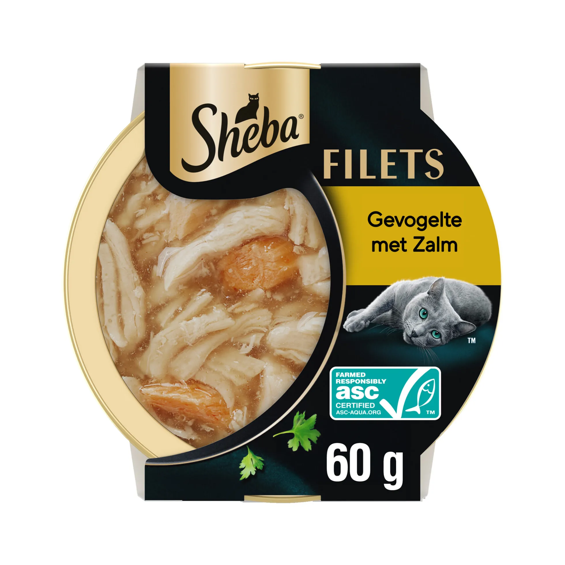 Sheba Filets con Pollame e Salmone in Salsa