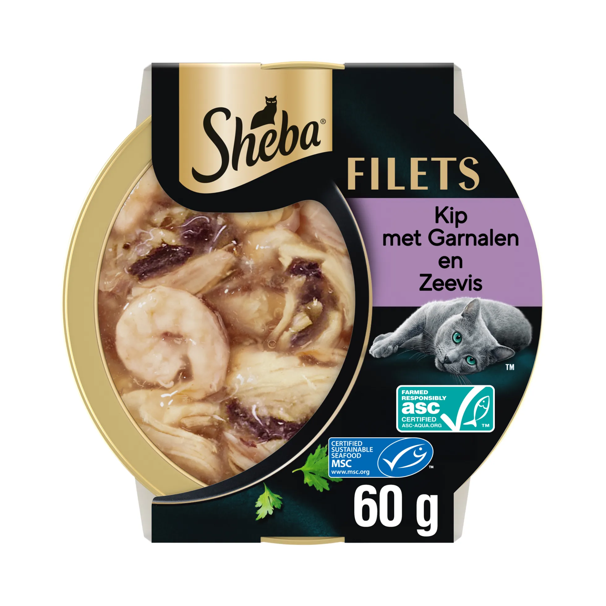 Sheba Filets - Pollo con gamberetti e pesce di mare