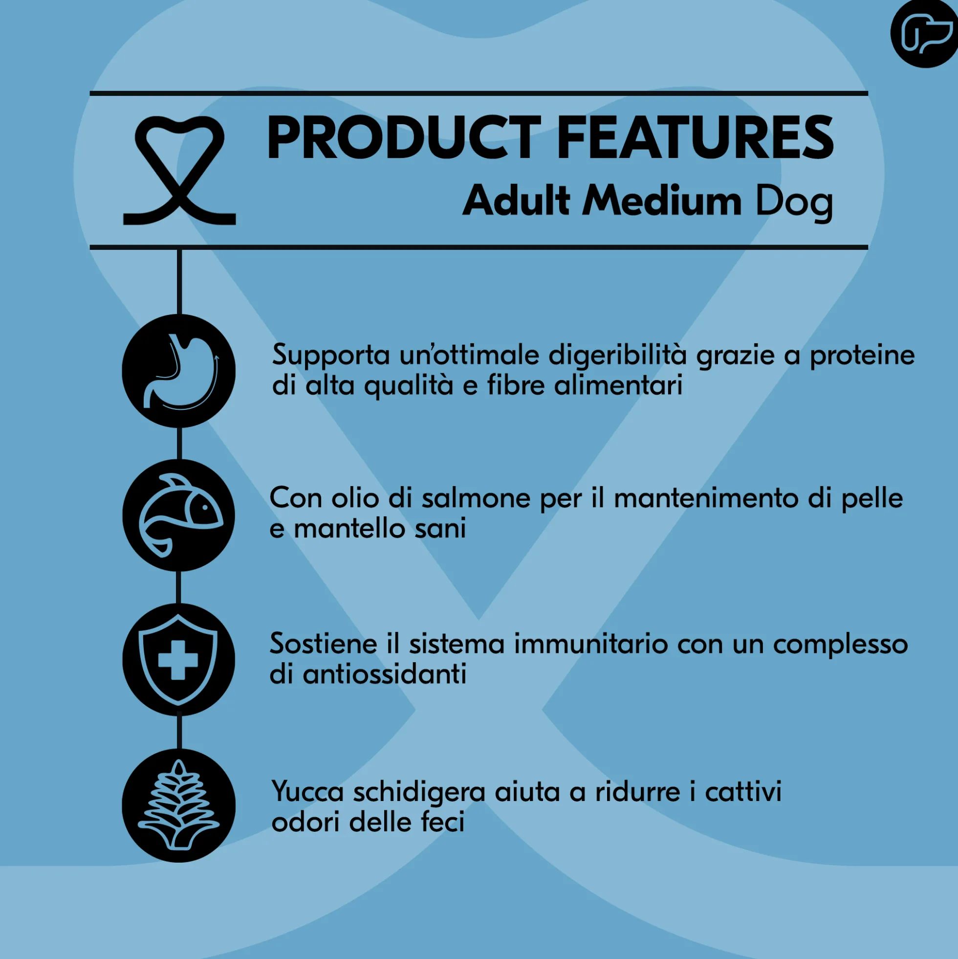 Vetality Adult Medium - Cibo per cani