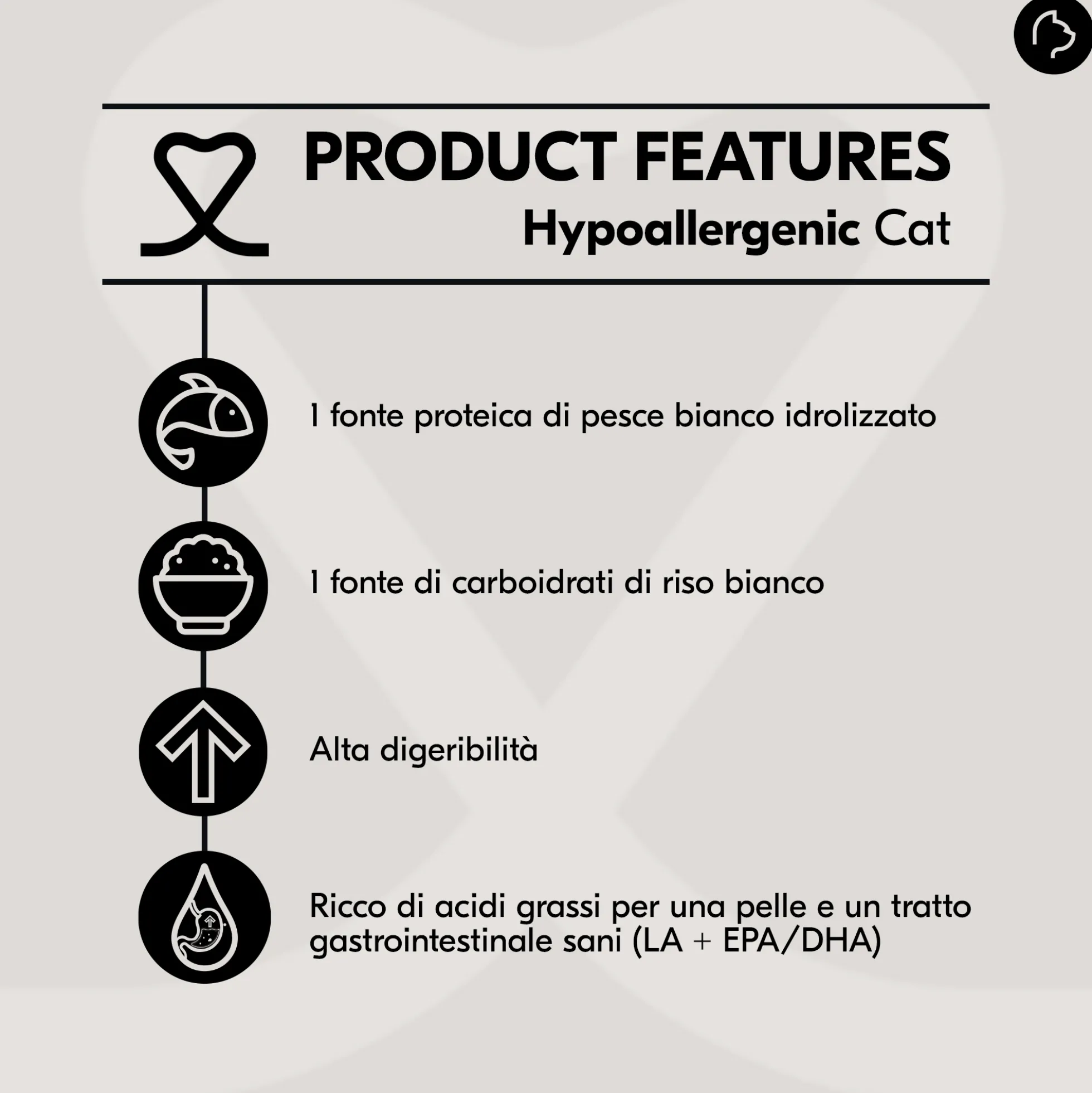 Vetality Hypoallergenic - Cibo per Gatti
