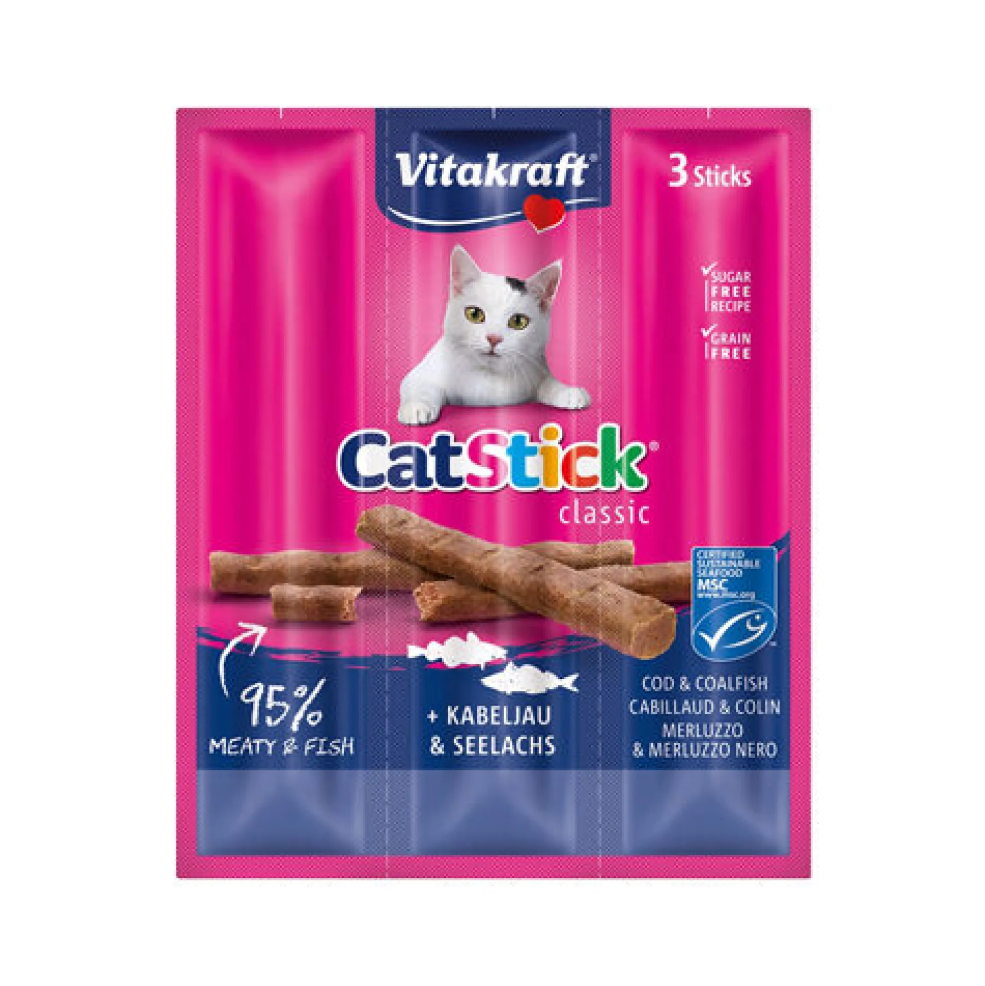 Vitakraft Cat Stick Mini - Merluzzo & Pollack