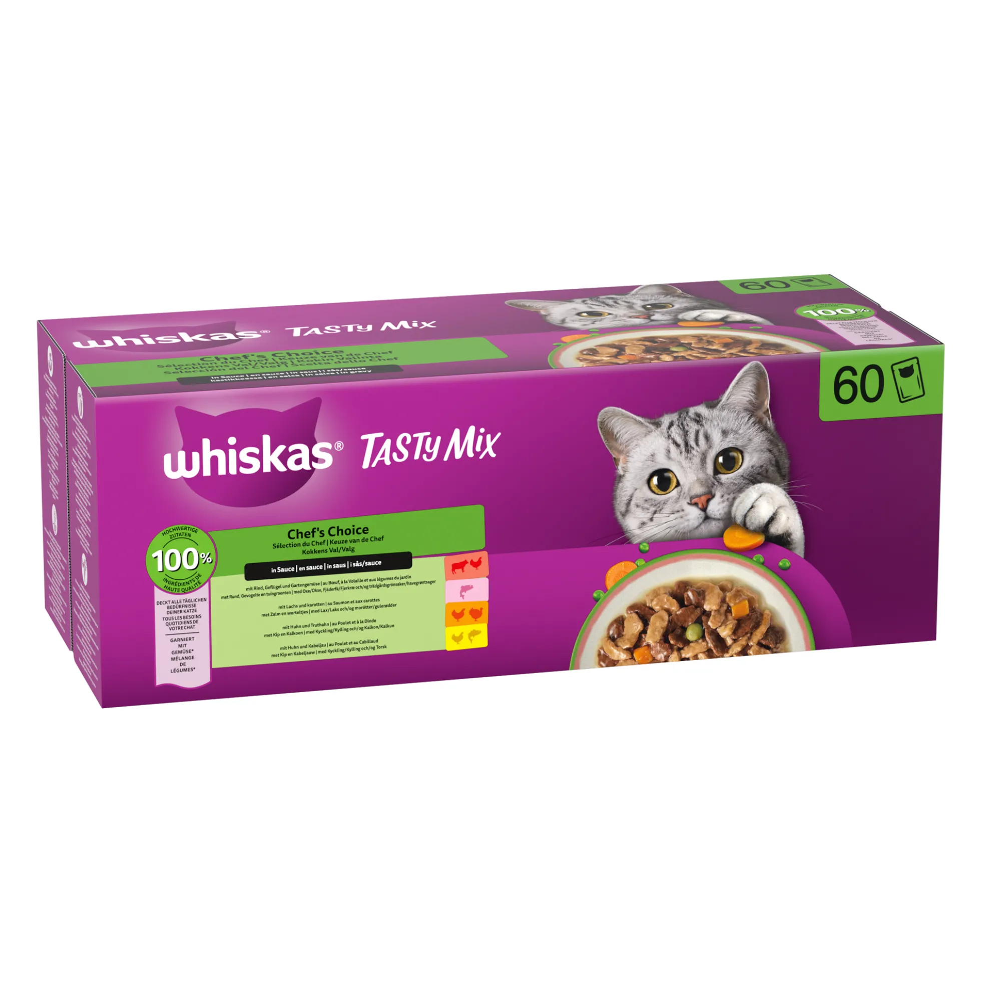 Whiskas 1+ Cibo Umido - Tasty Mix - Multipack