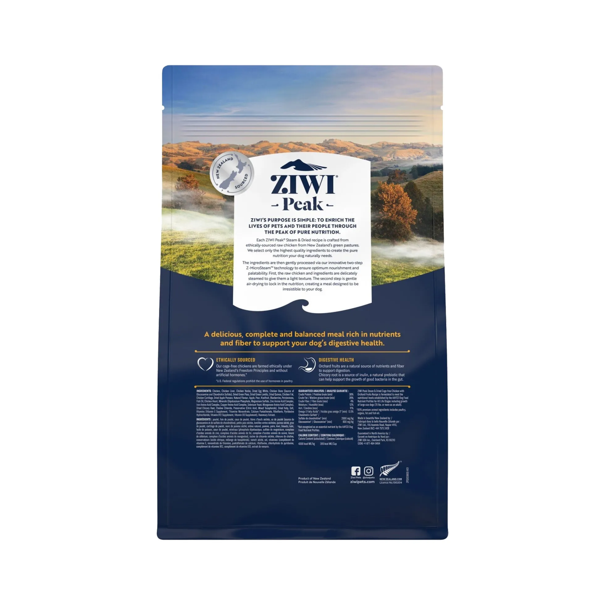 Ziwi Peak Steam & Dried cibo per cani - Pollo