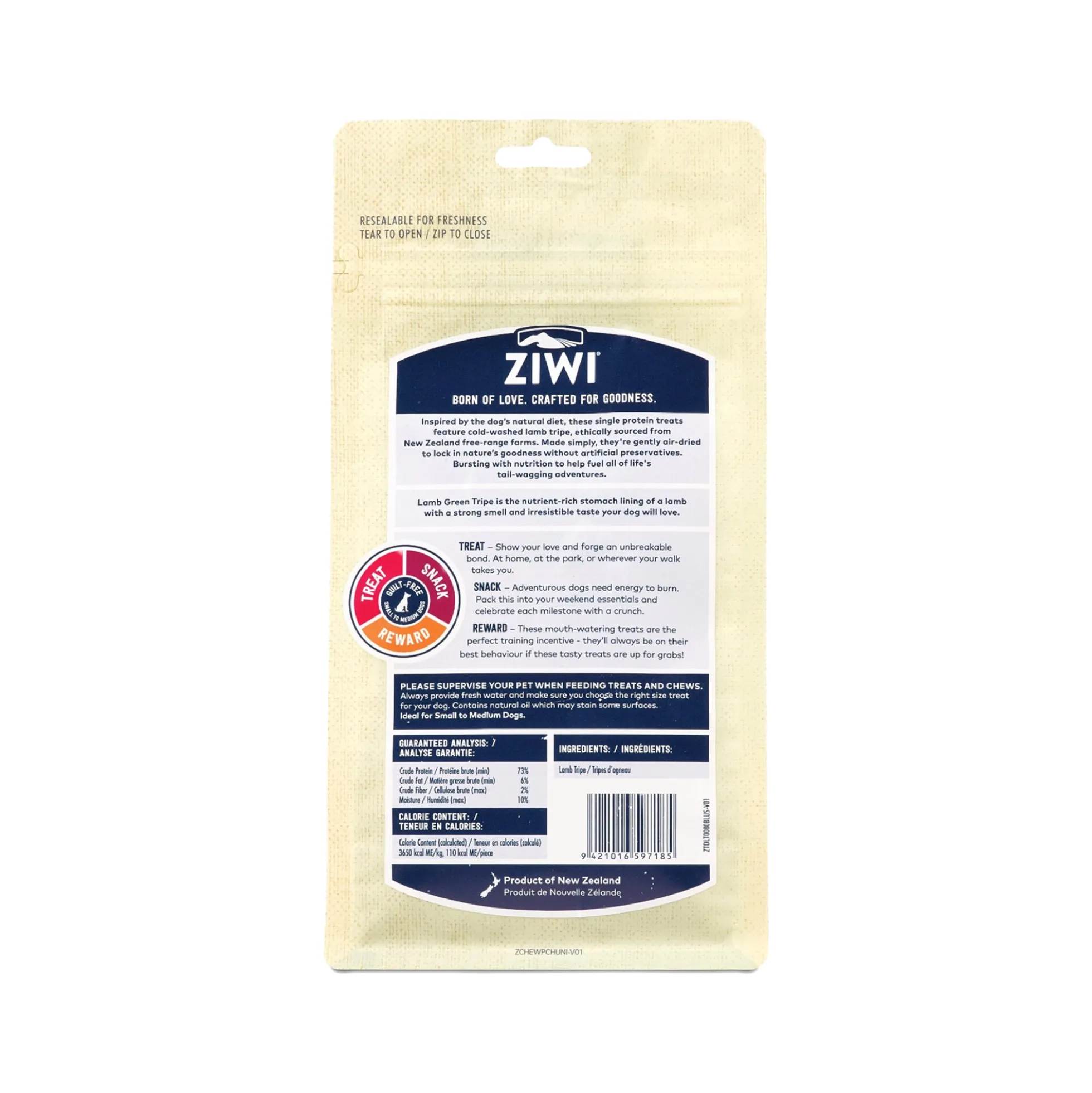 Ziwi Snack per Cani Trippa di Agnello